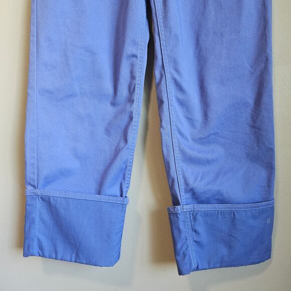 Vans Pants‎ Womens 25  Blue Tierra Whack Cuffed Wide Leg Chino Style Streetwear - Picture 3 of 12